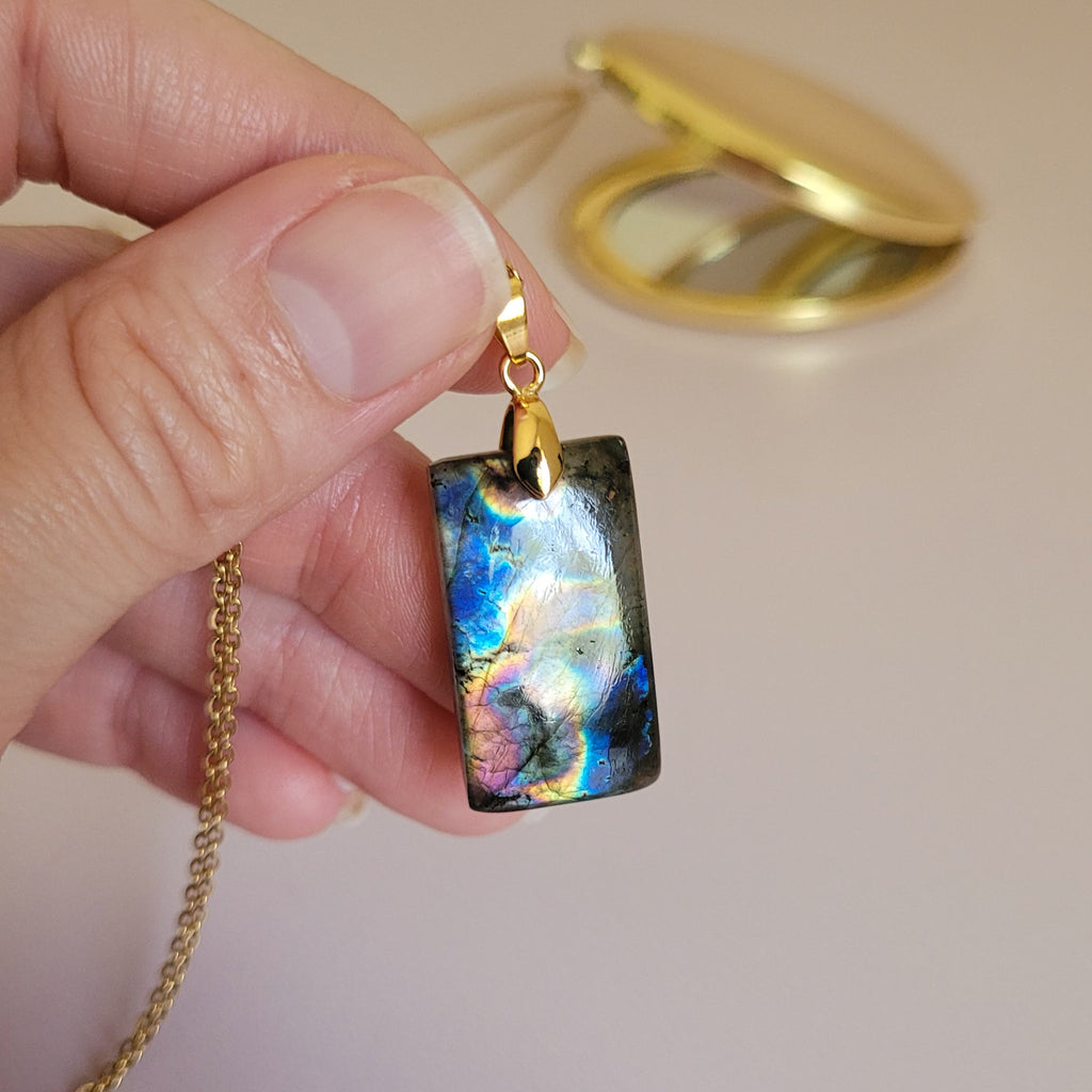 Pendentif en labradorite – 2,7 cm