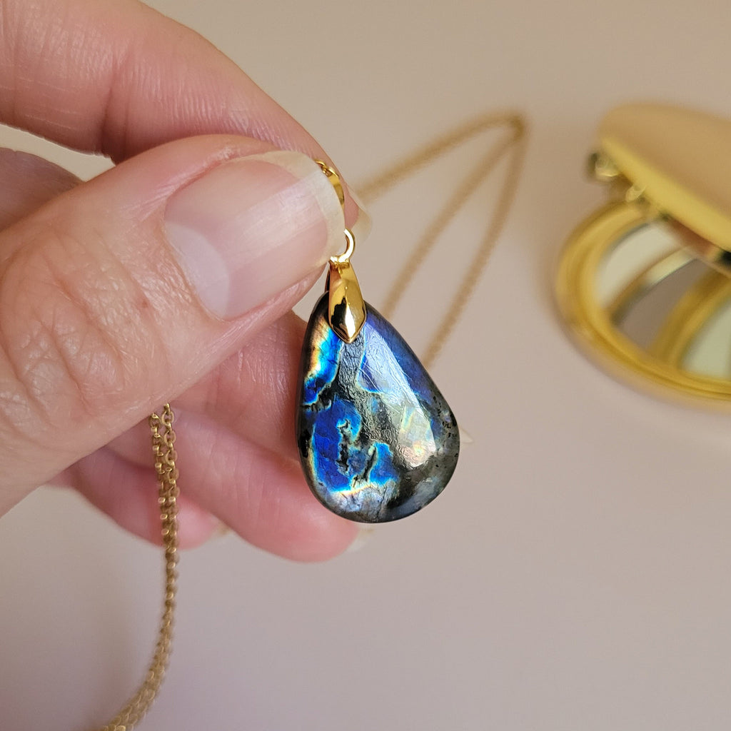 Pendentif en labradorite – 2,5 cm