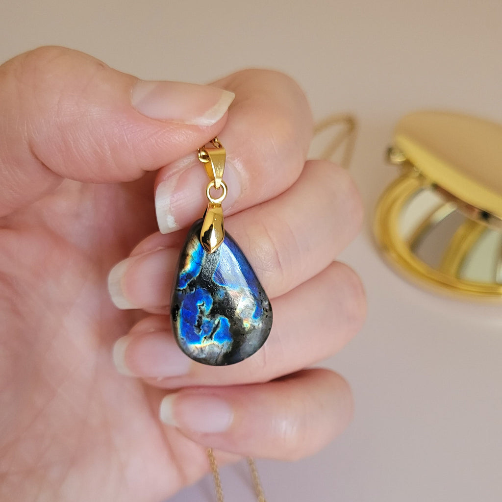 Pendentif en labradorite – 2,5 cm