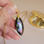 Pendentif en labradorite marquise – 3,6 cm