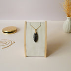 Pendentif en labradorite marquise – 3,6 cm