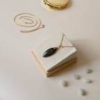 Pendentif en labradorite marquise – 3,6 cm