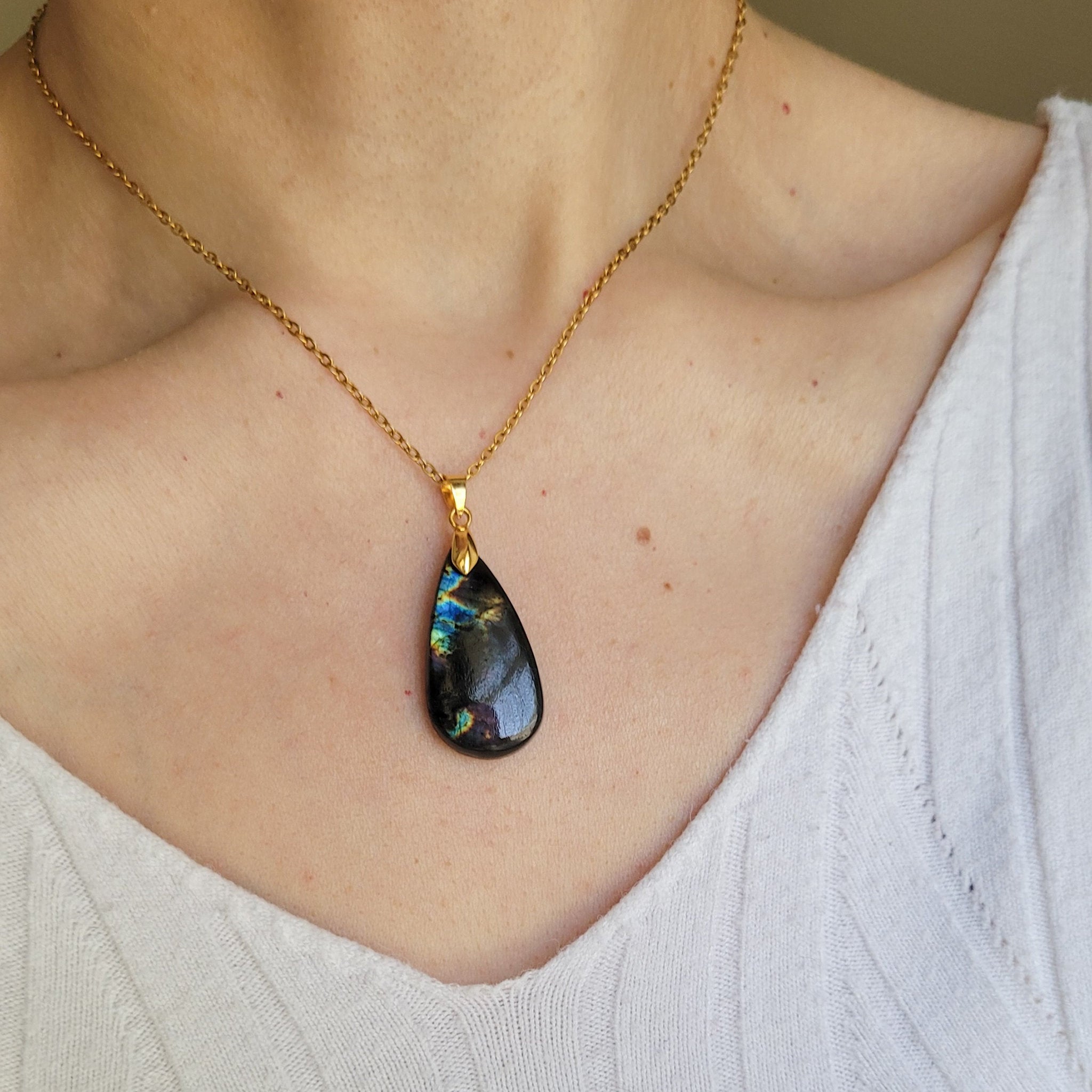 Pendentif en labradorite – 3,1 cm