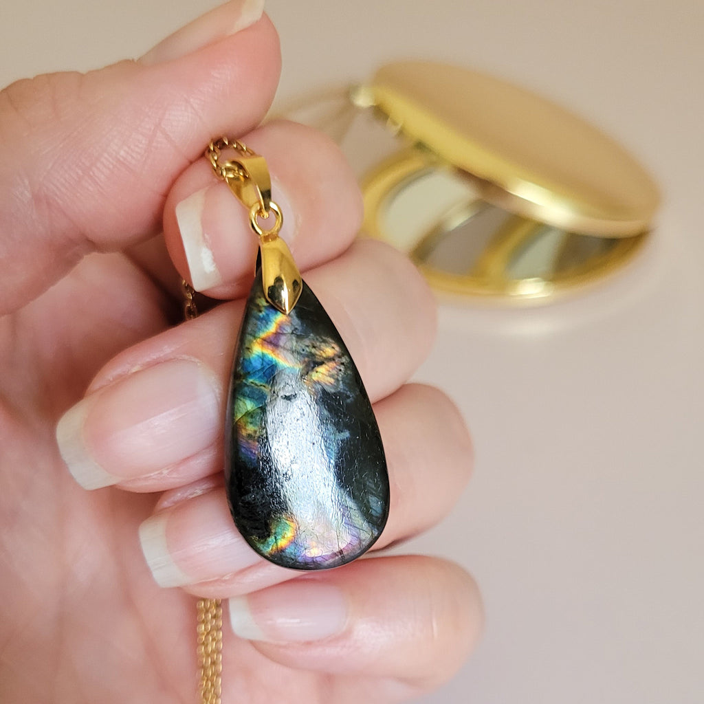 Pendentif en labradorite – 3,1 cm