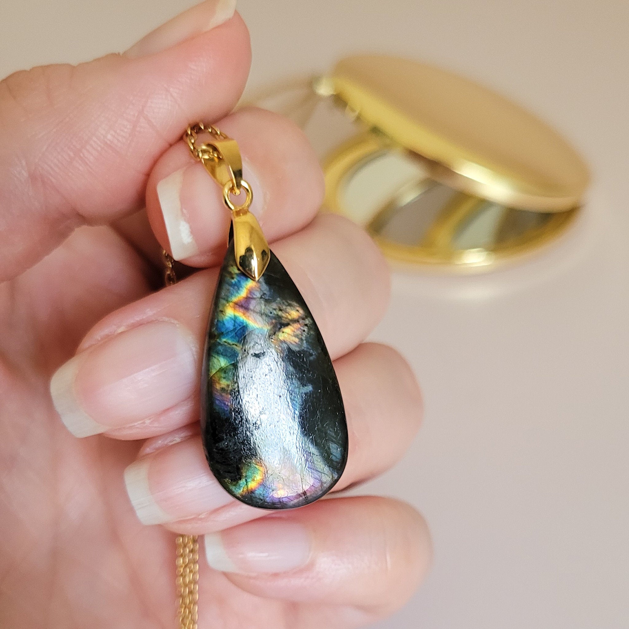 Pendentif en labradorite – 3,1 cm