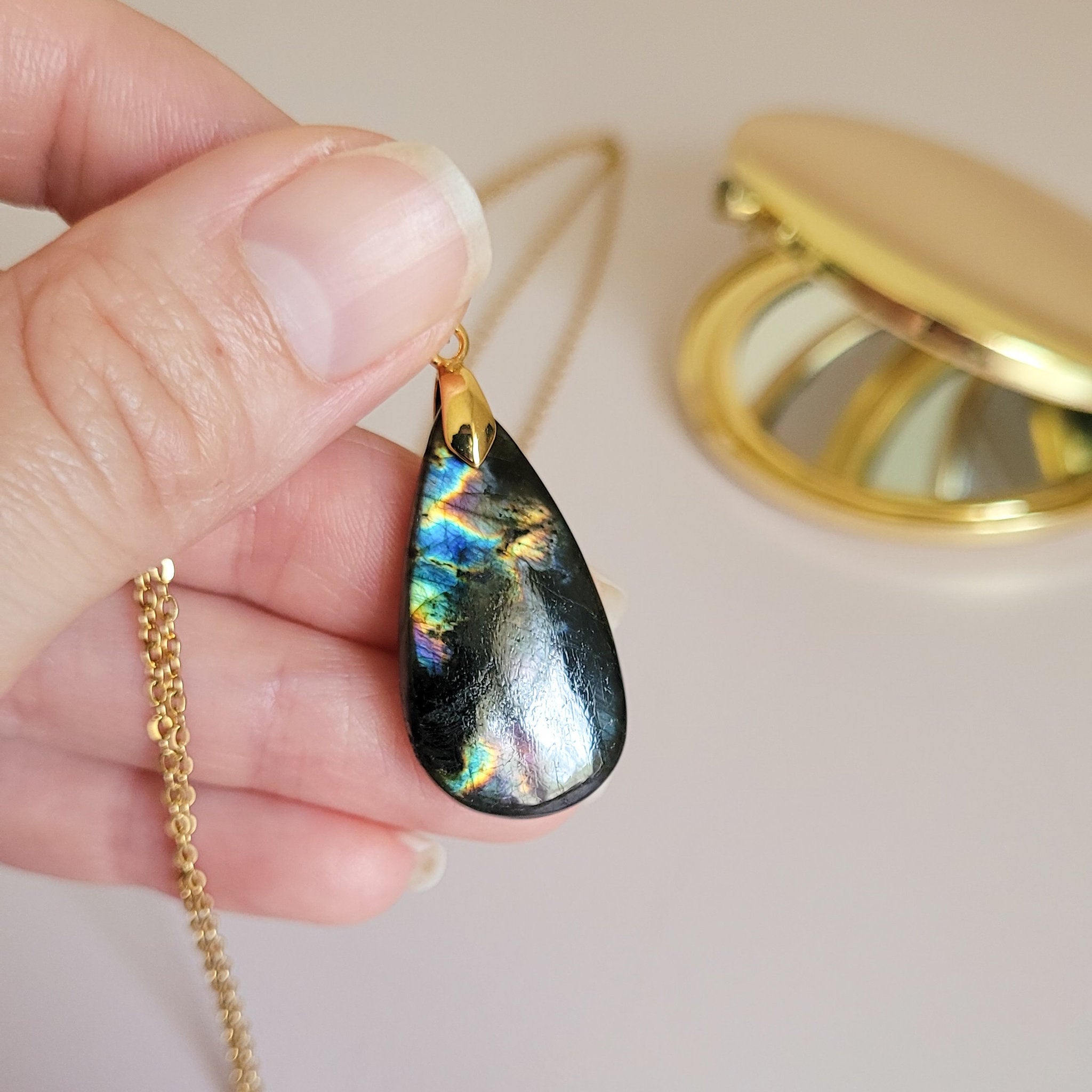 Pendentif en labradorite – 3,1 cm