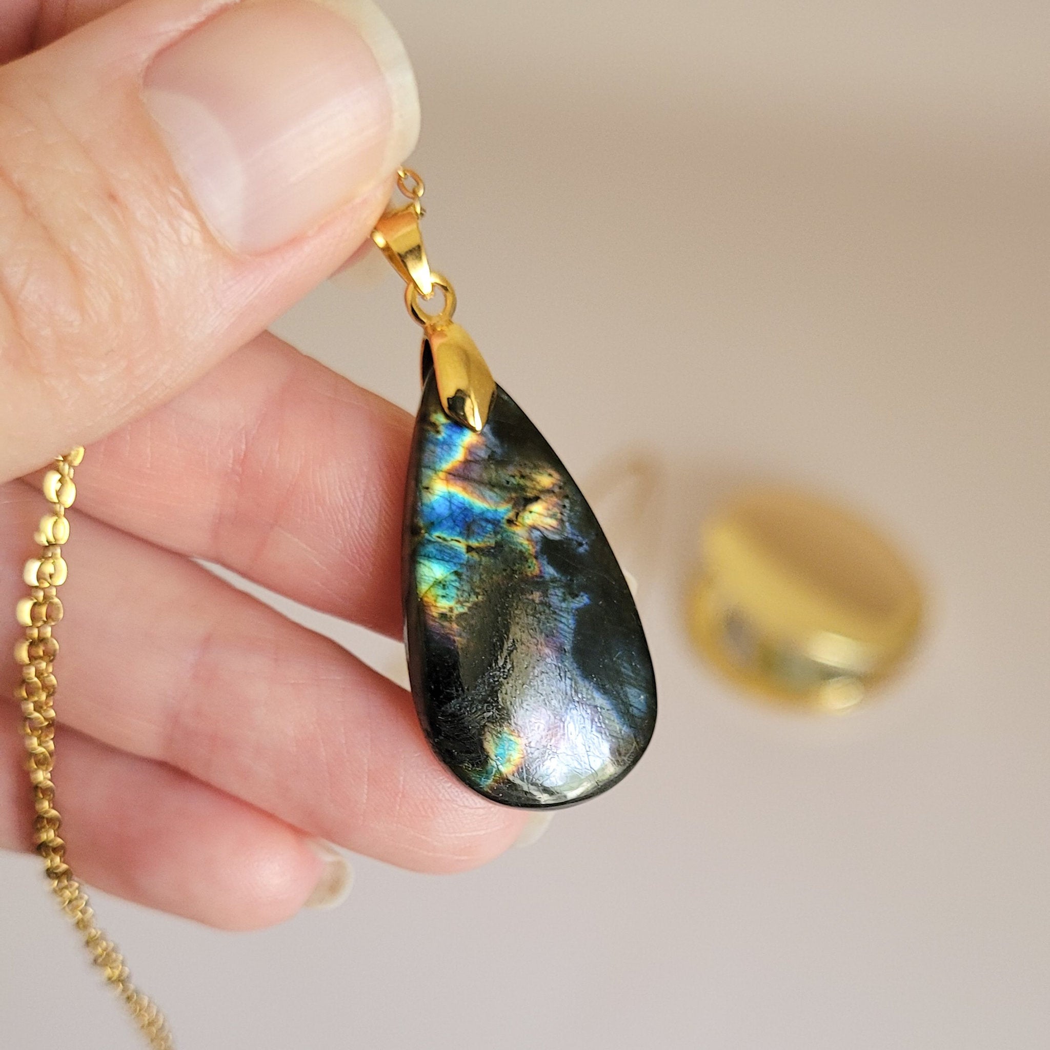 Pendentif en labradorite – 3,1 cm