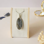Pendentif en labradorite bleue 6,5 cm bijou artisanal