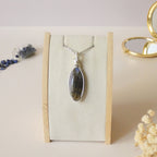 Pendentif en labradorite bleue 5,5 cm bijou artisanal