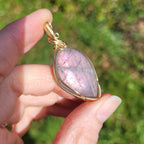 Pendentif en labradorite 4,6 cm bijou artisanal