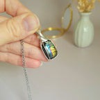 Pendentif en labradorite 3,4 cm bijou artisanal