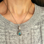 Pendentif en labradorite 3,5 cm bijou artisanal