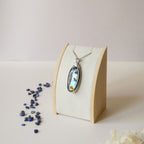 Pendentif en labradorite bleue 5,8 cm bijou artisanal