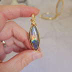 Pendentif en labradorite 4,9 cm bijou artisanal