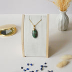 Pendentif malachite chrysocolle 2,6 cm