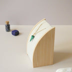 Pendentif pointe en malachite 2 cm bélière dorée à l'or fin