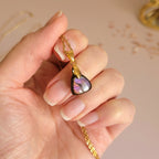 Pendentif en labradorite bélière dorée – 1,2 cm