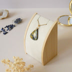 Pendentif en nellite piétersite bélière dorée – 3,1 cm