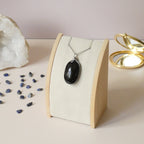 Pendentif en obsidienne argentée – 4,4 cm