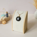 Pendentif obsidienne dorée 2,7 cm bélière dorée