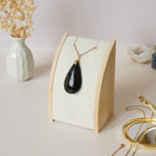 Pendentif en obsidienne dorée bélière dorée – 4,4 cm