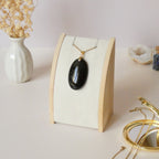 Pendentif en obsidienne dorée bélière dorée – 4,1 cm
