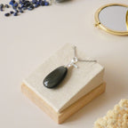 Pendentif obsidienne manta huichol double face 3,5 cm