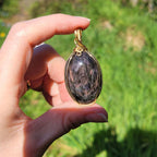 Pendentif en obsidienne manta huichol – 5,2 cm