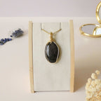 Pendentif en obsidienne manta huichol – 5,2 cm