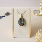 Pendentif en obsidienne manta huichol – 5,2 cm