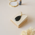 Pendentif en obsidienne oeil céleste 4,5 cm bélière dorée