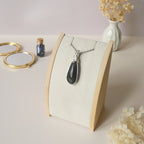 Pendentif obsidienne oeil céleste 4,5 cm wire wrapping