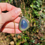 Pendentif obsidienne œil céleste – couleurs mélangées – 3,6 cm