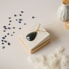 Pendentif obsidienne œil céleste – couleurs mélangées – 3,6 cm