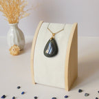 Pendentif obsidienne œil céleste – couleurs mélangées – 3,6 cm
