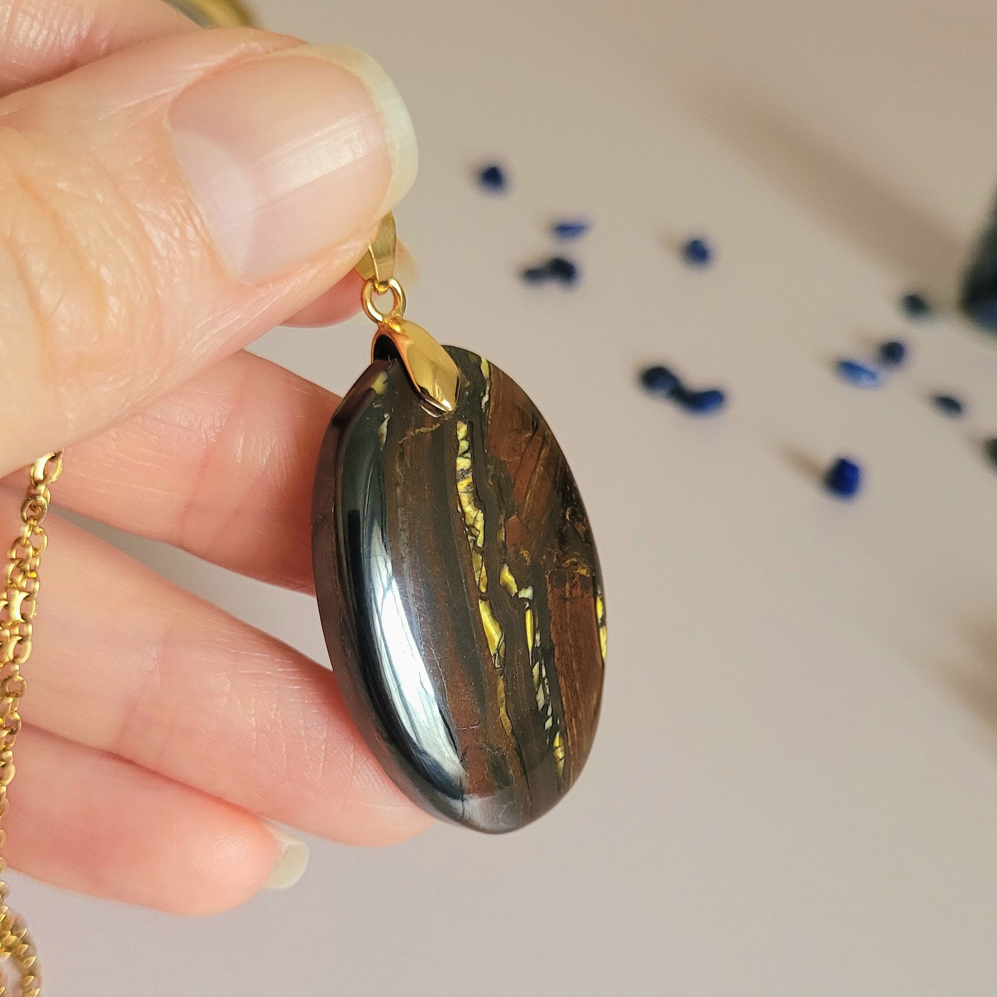 Pendentif oeil de fer 3,7 cm