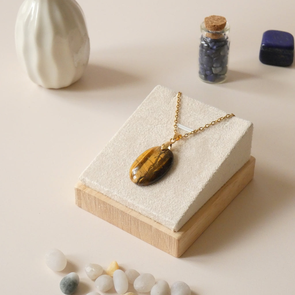 Pendentif oeil de tigre 2,8 cm