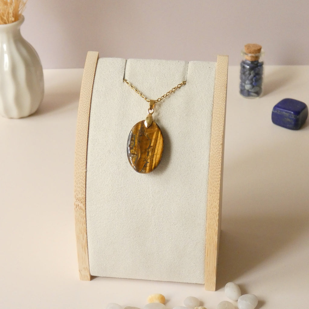 Pendentif oeil de tigre 2,8 cm