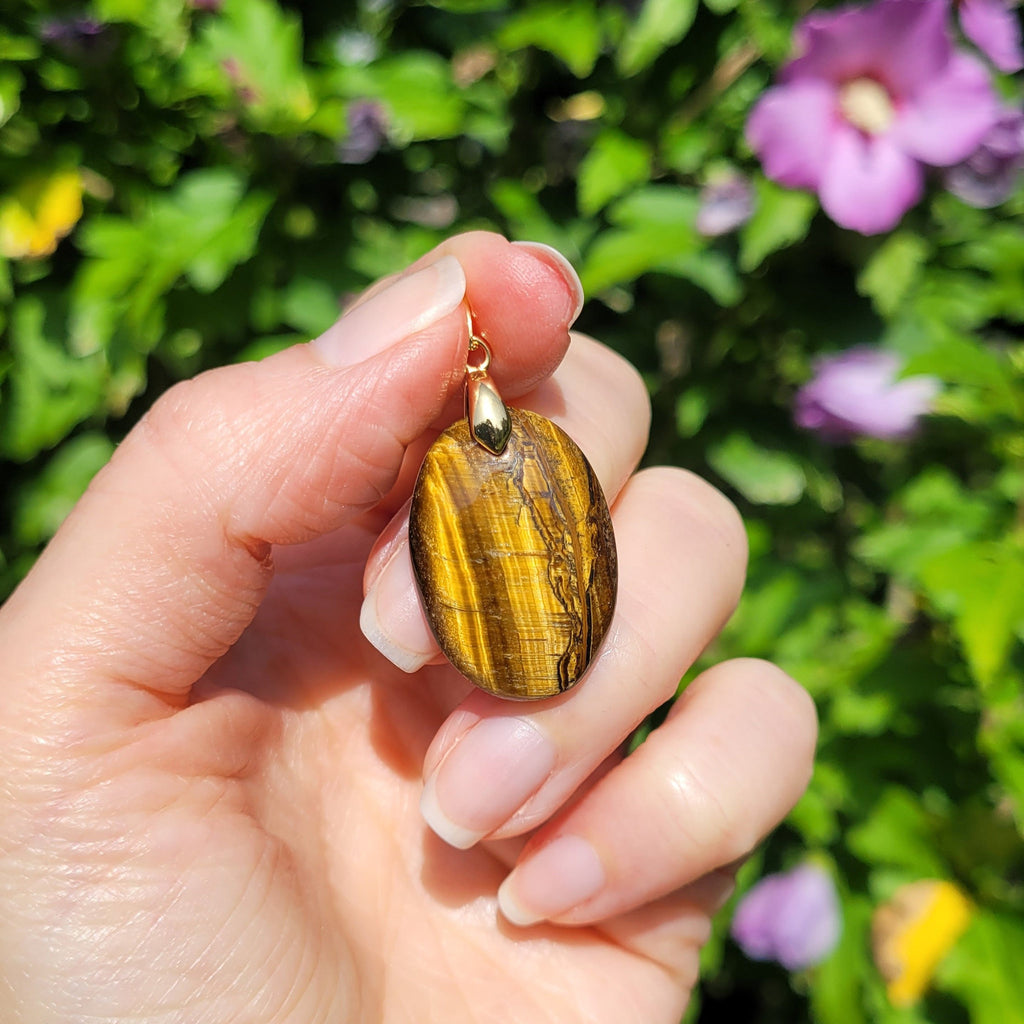 Pendentif oeil de tigre 2,8 cm