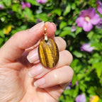 Pendentif oeil de tigre 2,8 cm