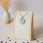 Pendentif en pierre de lune 2,3 cm - Bélière argentée