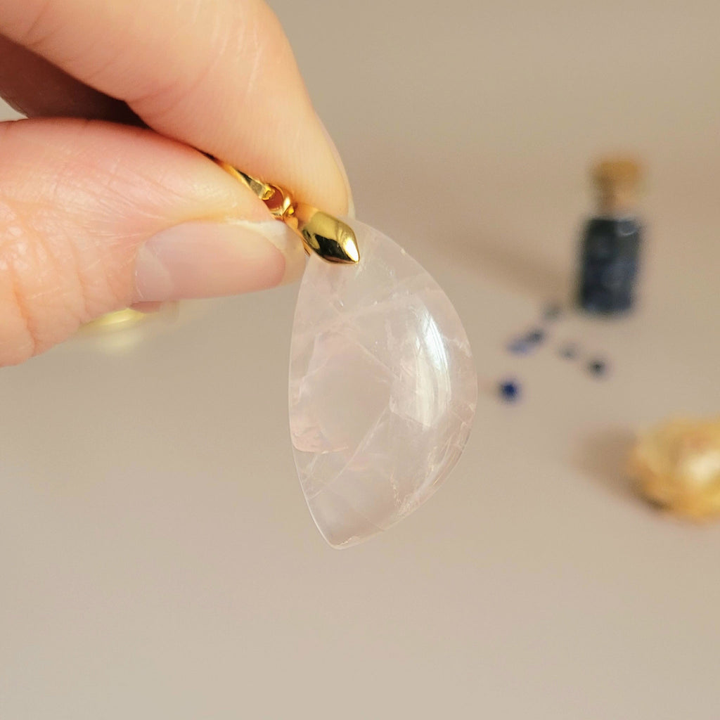 Pendentif quartz rose 3cm
