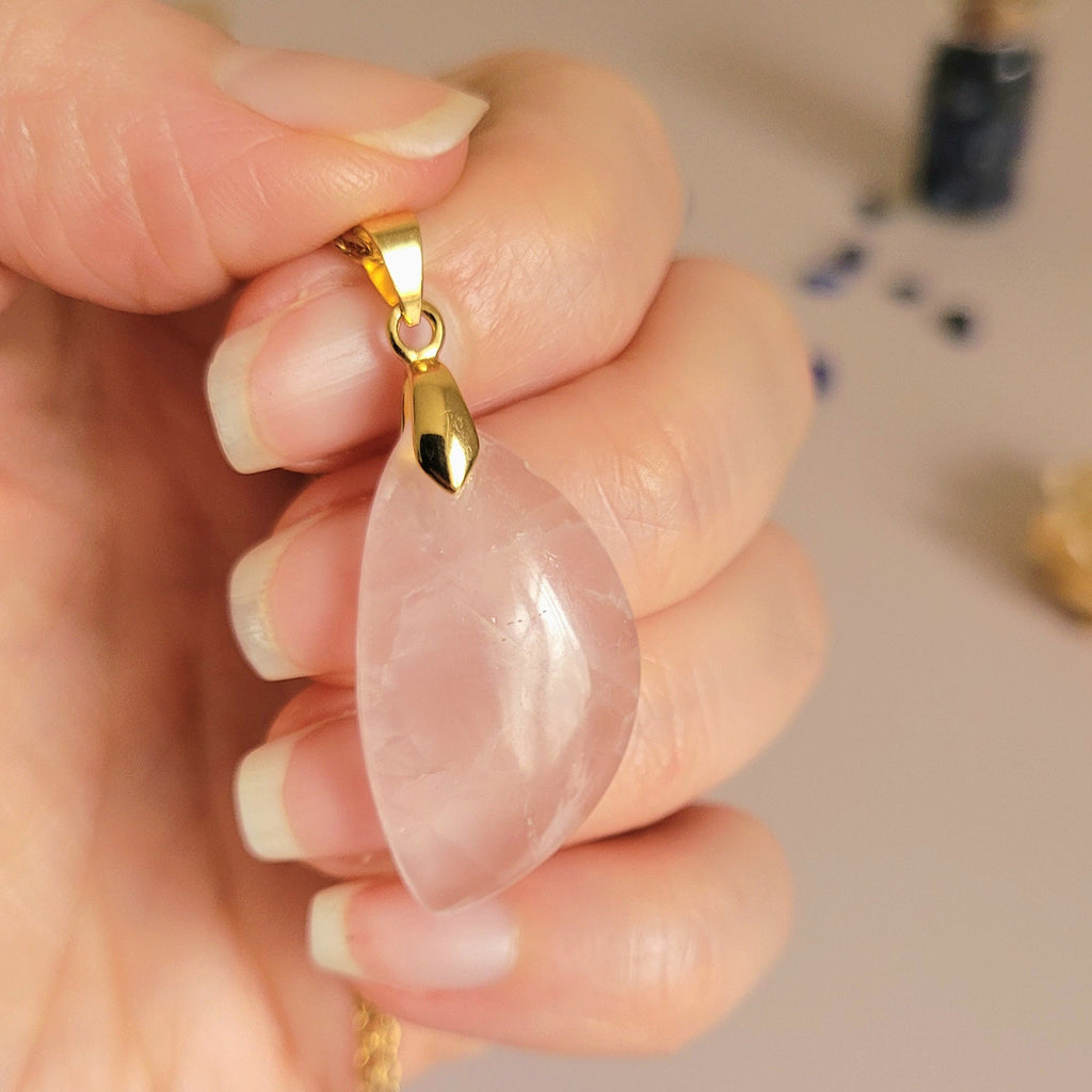 Pendentif quartz rose 3cm