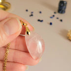 Pendentif quartz rose 3cm