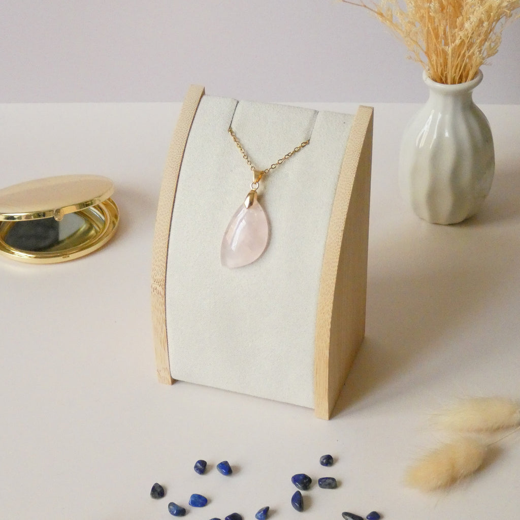 Pendentif quartz rose 3cm