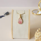 Pendentif en rhodochrosite 4,1 cm bijou artisanal