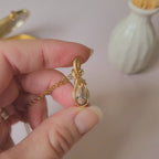 Pendentif opale Cantera du Mexique - wire wrapping doré - pierre naturelle